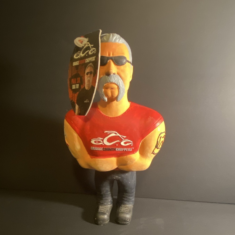 Orange County Choppers Paul Sr Dog Toy Large Soft Plastic Chew Toy
